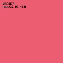 #ED5D71 - Wild Watermelon Color Image
