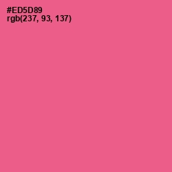 #ED5D89 - French Rose Color Image