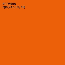 #ED600A - Clementine Color Image