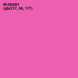 #ED60B1 - Hot Pink Color Image