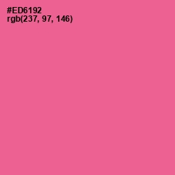 #ED6192 - Deep Blush Color Image