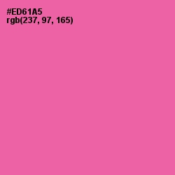 #ED61A5 - Hot Pink Color Image