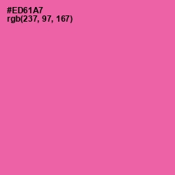 #ED61A7 - Hot Pink Color Image