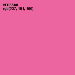 #ED65A0 - Hot Pink Color Image