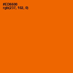 #ED6600 - Clementine Color Image