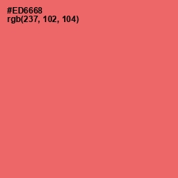 #ED6668 - Sunglo Color Image