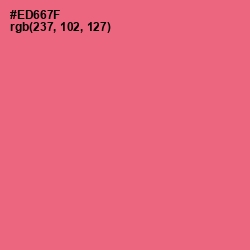 #ED667F - Brink Pink Color Image