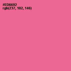 #ED6692 - Deep Blush Color Image