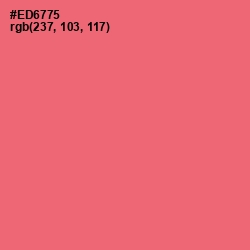 #ED6775 - Brink Pink Color Image
