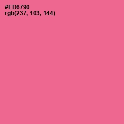 #ED6790 - Deep Blush Color Image