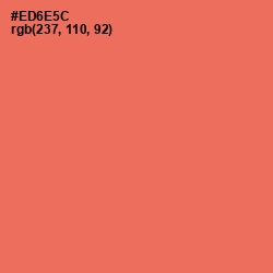 #ED6E5C - Terracotta Color Image