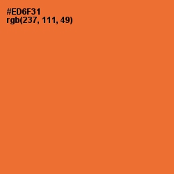 #ED6F31 - Burning Orange Color Image