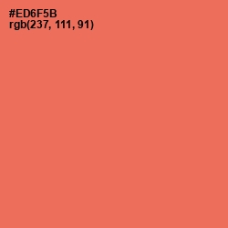 #ED6F5B - Terracotta Color Image