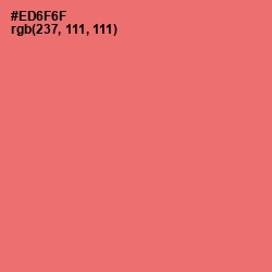 #ED6F6F - Sunglo Color Image