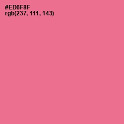 #ED6F8F - Deep Blush Color Image