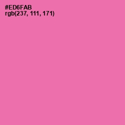#ED6FAB - Hot Pink Color Image