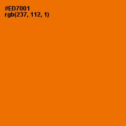 #ED7001 - Mango Tango Color Image