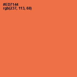 #ED7144 - Burnt Sienna Color Image