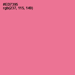 #ED7395 - Deep Blush Color Image