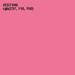 #ED7496 - Deep Blush Color Image
