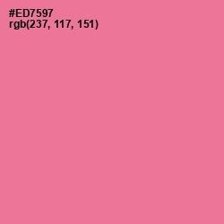 #ED7597 - Deep Blush Color Image