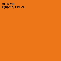#ED7718 - Tango Color Image