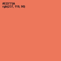 #ED775A - Burnt Sienna Color Image