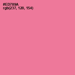 #ED789A - Deep Blush Color Image