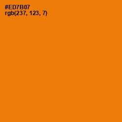 #ED7B07 - Tahiti Gold Color Image
