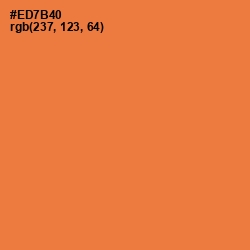 #ED7B40 - Burnt Sienna Color Image
