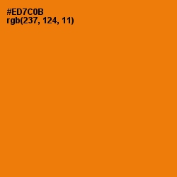 #ED7C0B - Tahiti Gold Color Image