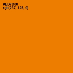 #ED7D00 - Tahiti Gold Color Image