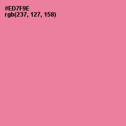 #ED7F9E - Deep Blush Color Image