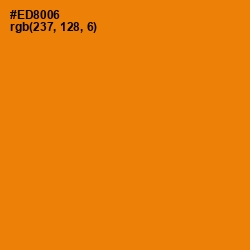 #ED8006 - Gold Drop Color Image