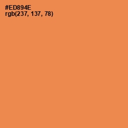 #ED894E - Tan Hide Color Image