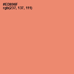 #ED896F - Apricot Color Image