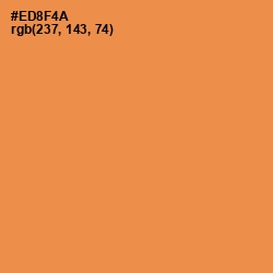 #ED8F4A - Tan Hide Color Image
