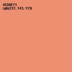 #ED8F71 - Apricot Color Image