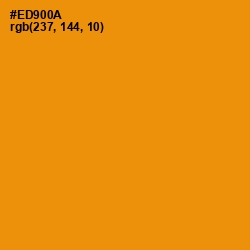 #ED900A - Gamboge Color Image