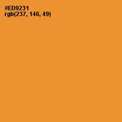 #ED9231 - Fire Bush Color Image