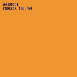 #ED9631 - Fire Bush Color Image