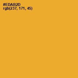 #EDAB2D - Fuel Yellow Color Image