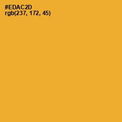 #EDAC2D - Fuel Yellow Color Image