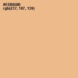 #EDBB8B - Gold Sand Color Image