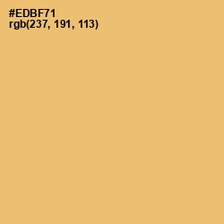 #EDBF71 - Harvest Gold Color Image