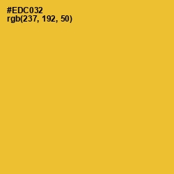 #EDC032 - Saffron Color Image