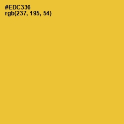 #EDC336 - Saffron Color Image