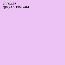 #EDC3F6 - French Lilac Color Image