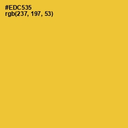 #EDC535 - Saffron Color Image