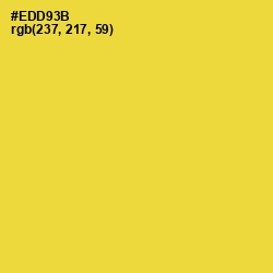 #EDD93B - Golden Dream Color Image